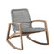 grey rope rocking chair