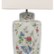 white floral box lamp