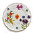 Floral Round Platter, White