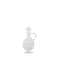 footed glass oil dispenser with top