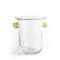 Glass and Gold Champagne Bucket