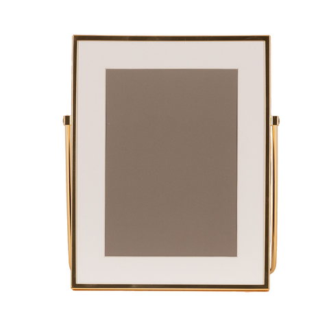 5x7 gold easel frame, front view