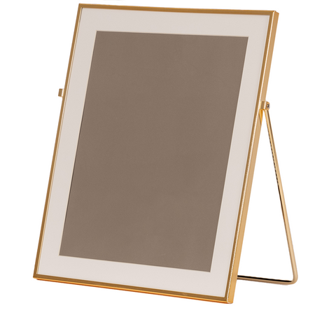 8x10 gold easel frame, side view