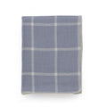 Blue and White Gridlock Throw