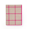 Pink and Neutral Gridlock Throw
