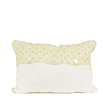 Green Diamond Lumbar Pillow