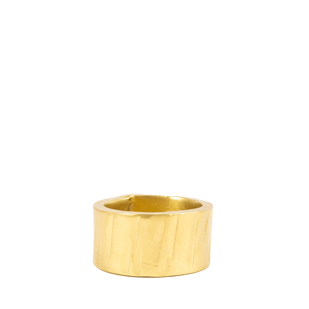 hammered gold napkin ring