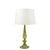 green fluted glass lamp