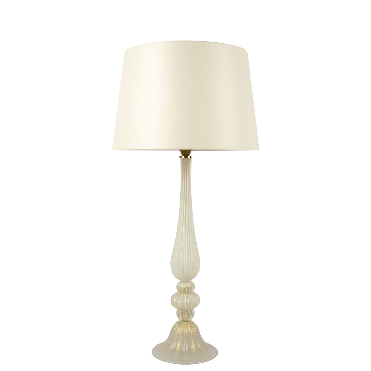 white opaque glass lamp