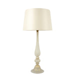 white opaque glass lamp