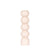 Tall Pale Rose Wooden Spindle Candleholder