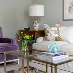 Glass Knot displayed in living room on coffee table