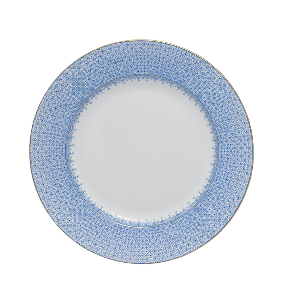Lace Dinner Plate, Cornflower