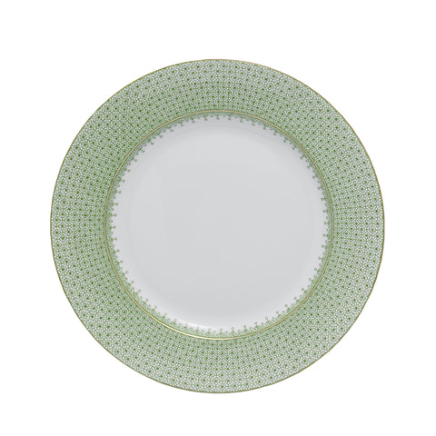 Mottahedeh Lace Dinner Plate, Green Apple