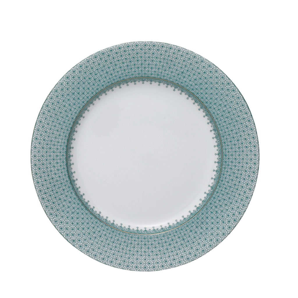 Mottahedeh Lace Dinner Plate, Teal