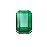 Medium Faceted Vase in green