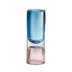 Large Pink and Blue Vase