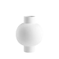 Contemporary Ceramic White Vase, Large