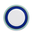 Light Blue and Navy Dinner Plate
