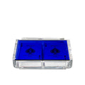 Playing Cards in Acrylic Box in Blue