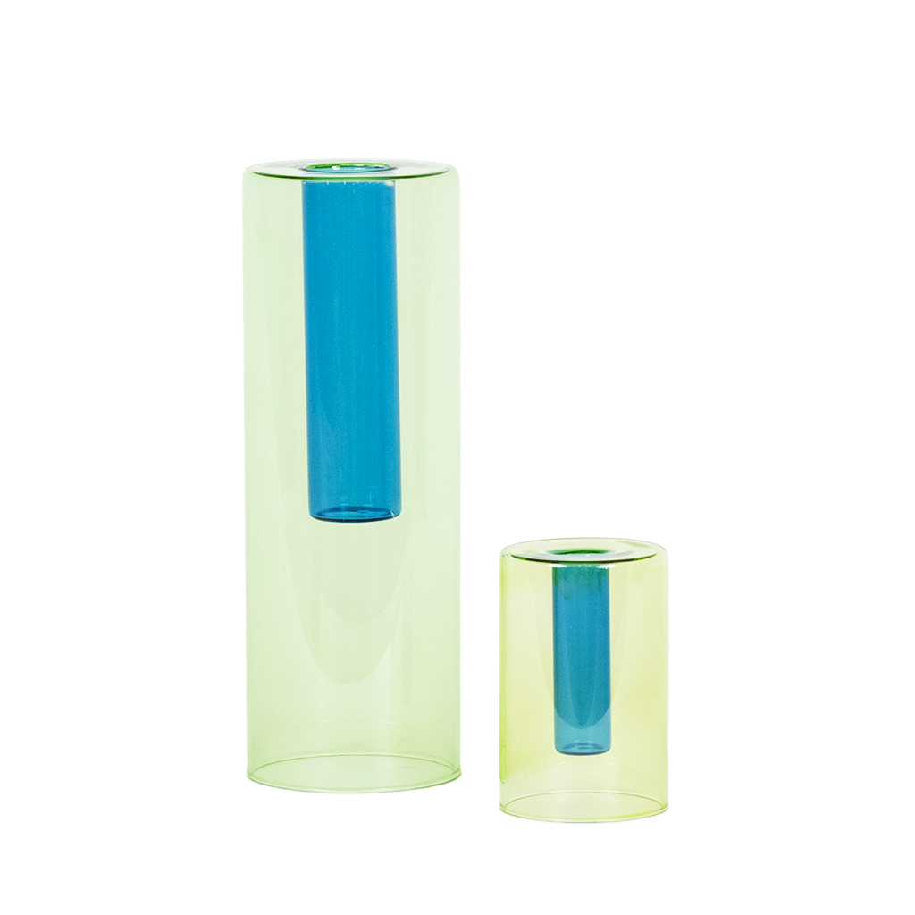 lucky lime vase pair