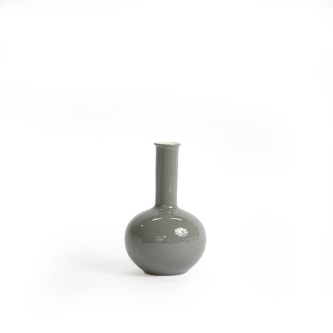 Gourd Miniature Colored Vase in pewter