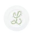 Floral Monogram Dinner Plate