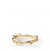 Yellow gold name bracelet with names in cursive font