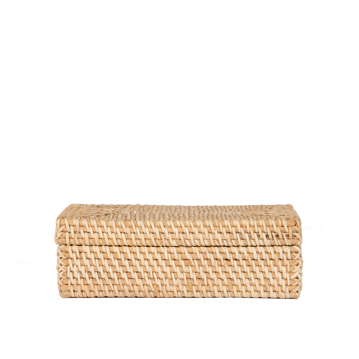 Small Natural Rattan Accent Box