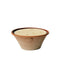 Terracotta bowl holding 5 wick candle