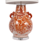 oversized orange lamp 