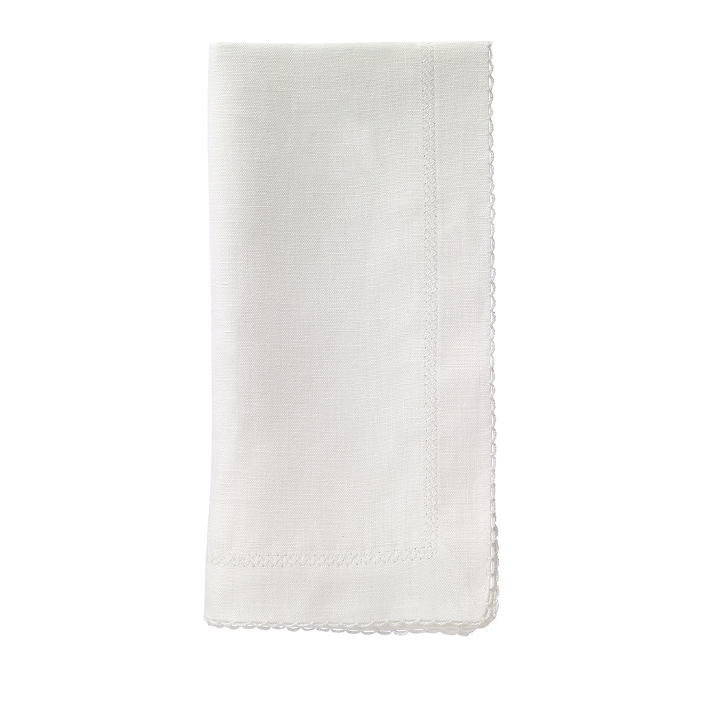 Picot White Napkin