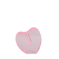 pink acrylic heart vase