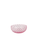 pink glass hobnail bowl