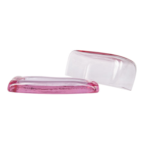 Inside view of Pink Butter Dish