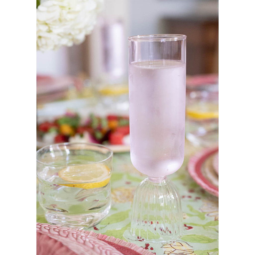 Pink Champagne Flute