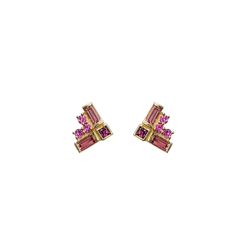 Pink Mix Studs