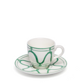 Poros cup and saucer, fern 