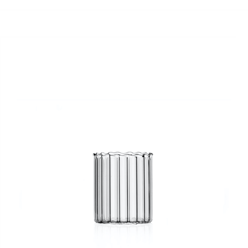 Ribbed Tumbler, Clear