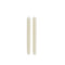 two off white swirled taper candles
