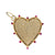 heart charm with diamonds and ruby