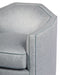 Covington Swivel Chair in Blue close up view