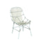 white and tan outdoor chair