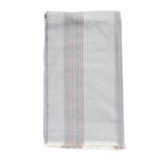 gray striped throw