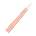 Pair of Light Pink Tapered 12 Inch Candles