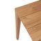 teak wood close up corner of table
