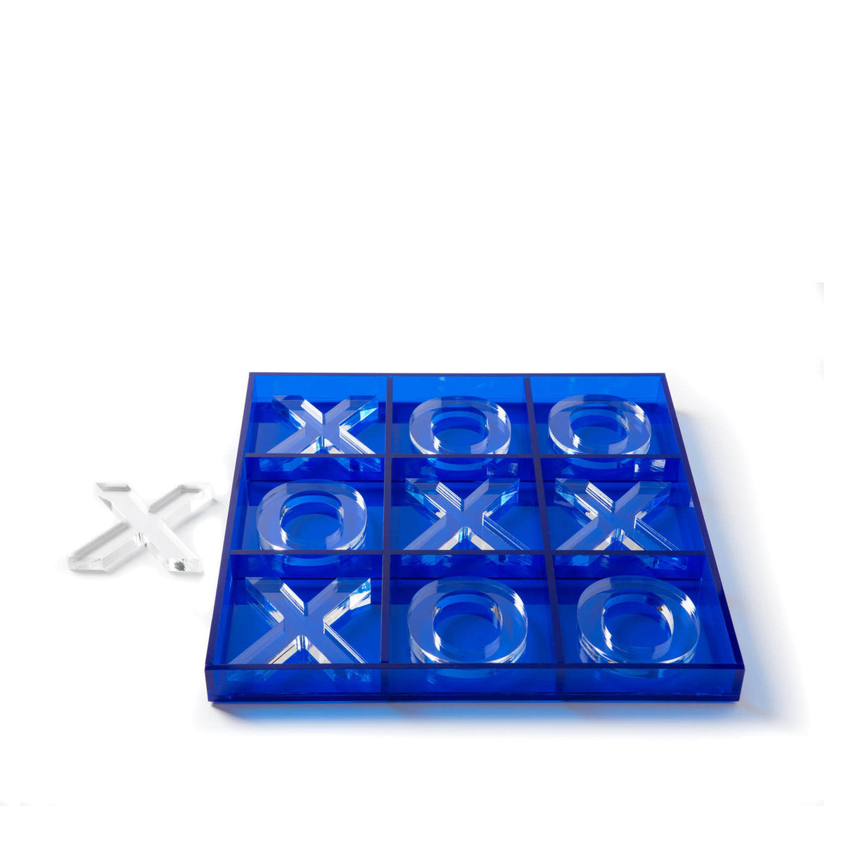 Acrylic Tic Tac Toe Game, Blue