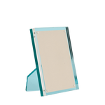 Turquoise Lucite Picture Frame