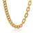 Gold chunky chain with two different chains combined
