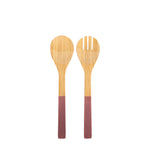 Bamboo Salad Servers, Lilac